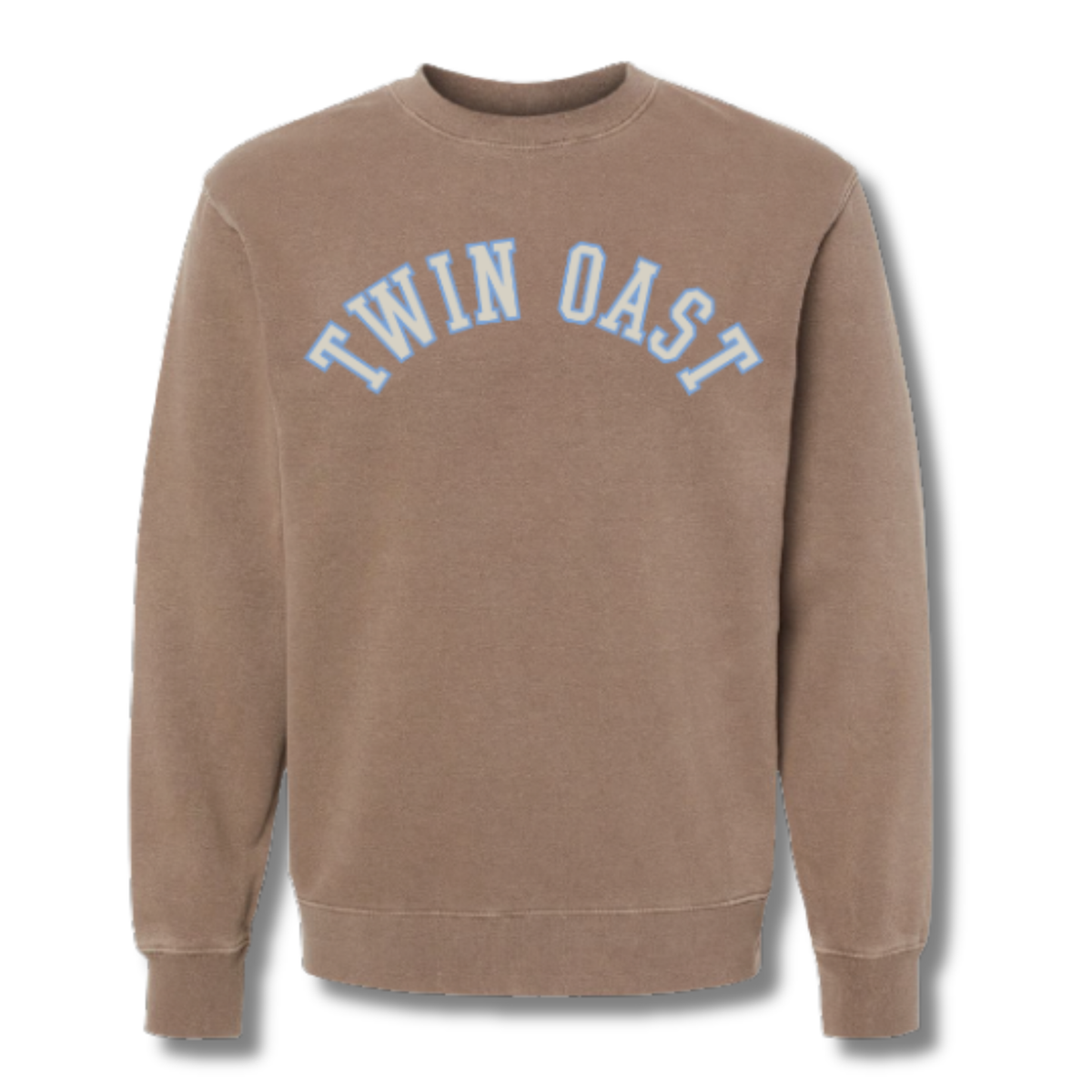 Puff Outline Brown Crewneck